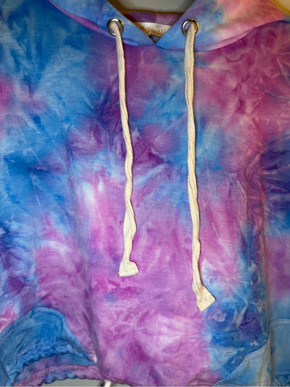 Rosevelvet Tie Dye Cropped Hoodie - Large - Picture 5 of 7